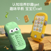 Early childhood education simulation mobile phone model toy 1-2 years old male and female baby children music toy phone car
