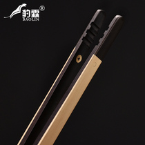 New purple sandalwood inlaid copper tea clip non-slip solid wood teacup gift box clip tea clip kung fu tea set accessories