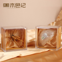 New square tonic Mini small square box swallow box single plastic transparent tonic gift box Cordyceps box