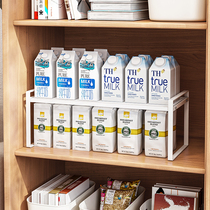 Yushijia cabinet milk sub-layer rack snacks retractable storage rack countertop storage rack household multi-function