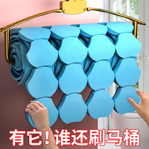 Disposable toilet brush toilet cleaning artifact no dead corner household wall washing brush replacement brush head
