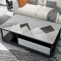 Q elastic silicone table mat light luxury simple geometric lines coffee table tablecloth table mat non-slip waterproof disposable table mat