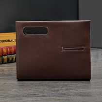 2021 mens portable briefcase shoulder messenger file bag business bag British business casual handbag flat bag