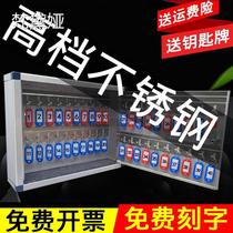 Stainless steel intermediary key box wall-mounted door housing storage wall Management box cabinet Home Real Estate Artifact
