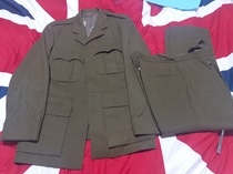 British Army old NO2 custom uniform wool top pants without any badge