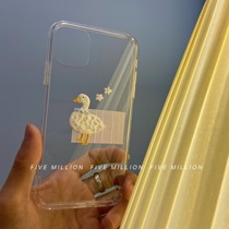 Wu Min original Niche Cream Gel phone case handmade DIY Cole duck three-dimensional pattern creative protective cover