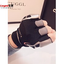  Summer spinning bicycle wear-resistant training equipment Mens half-finger breathable gloves Womens sports cycling fitness non-slip gloves