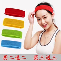 Sports Net red headband hair accessories when hair wash face hair tie candy color yoga Hairband headwear towel bomb