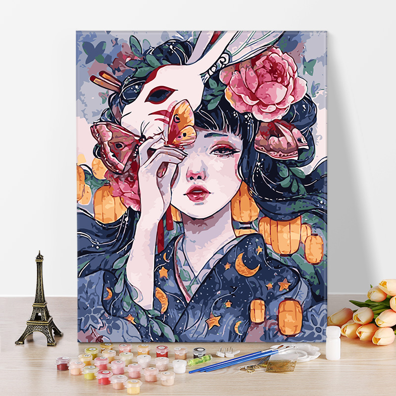[$17.05] Diy Digital Oil Painting, Oil Painting, Triple Painting, Hand