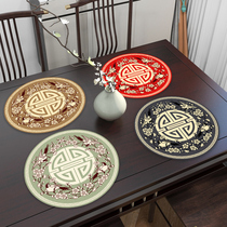 New Chinese style Chinese style dining mat for home dining table mat waterproof and anti-oil vase mat ashtray cushion tea table cup mat