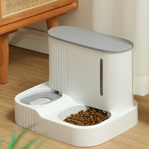 Cat automatic feeder drinking machine one cat food basin dog feeding water drinking water eating two-in-one pet supplies