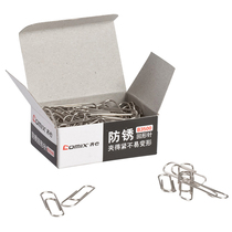 Qigxin B3500 metal rust proof nickel plated paper clip clip 100 box
