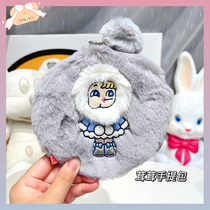 Cartoon girl coin purse plush schoolbag pendant cute card bag carry lipstick bag Japanese key storage bag