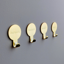 Light extravagant gold stainless steel free of punch and nail hooks powerful viscose hook toilet door rear wall-mounted without marks