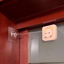 Door closer automatic home door closing mute artifact light non-perforated telescopic simple buffer closing device closed