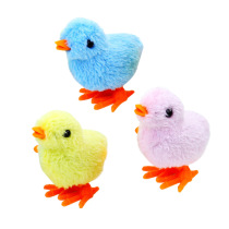Douyin with clockwork chicken simulation cute jumping chickens on the chain will run plush toys for men and women Baby Children