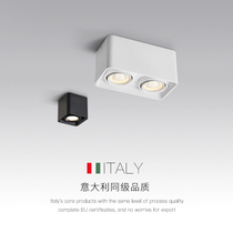 Surface mounted downlight Household living room aisle ceiling light Simple no main light Ceiling type square led double-headed box light