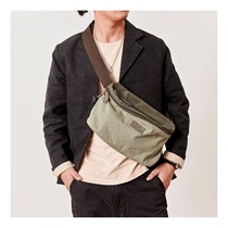 Skew Satchel Male Canvas Boomer Casual Little Backpack New Single Shoulder Dead Fly Tooling Bag Outdoor Mens Bag Riding Satchel Bag