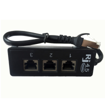 RJ45 network connector network wire extension device high-quality network port 10%-three-adapter octa-core splitter