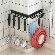 Non-perforated kitchen storage hook rack hook multi-function wall hanging corner corner hook special folding