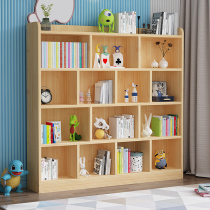 Solid Wood Childrens Bookshelf Floor Shelve Nursery Kindergarten Short Bookcase Students Simple Living Room Shelve Pine Wood Custom
