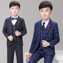 Boy suit suit suit British style boy dress handsome small suit Korean version of CUHK children host costume
