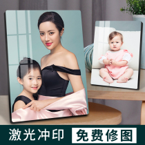 Korean crystal table wash photos into photo frames custom DIY ornaments wedding photos make photos enlarged hanging wall