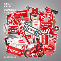 Personality tide brand luggage sticker Laptop skateboard Guitar trolley case Suitcase sticker art Waterproof