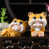Meng baby tiger treasure Tiger jewelry computer desk ornaments girl office desktop table mens birthday gift creativity