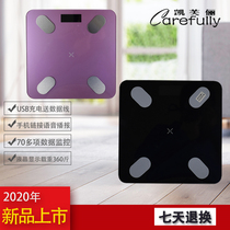 USB charging precision body fat called intelligent metering home machinery male and female dormitory electronic weighing scale is easy to carry