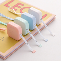 Del mini portable small tape measure clothing meter ruler waist fresh and cute portable bust hip circumference soft ruler