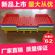 Kindergarten special afternoon bed Children single bed baby foldable lunch bed baby full plastic small bed wholesale