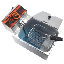 Sinks HY-81R Single Cylinder Electric Fryer Frying Pan Commercial French Fries Fried Chicken Special Frying Oven Electric Fryer