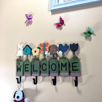 American Countryside Retro Genguan Hanging Clothes Hook Wall-mounted Living-room Clothing Shop Wall Hanging Hanger Key Hooks