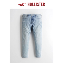 Hollister2022 spring new pint classic imitation old tapered 90% jeans man 314710-1