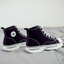 Summer breathable British style high-top tooling Martin boots trend mens shoes versatile casual help Canvas boots cloth shoes