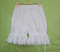 (Wang Yan with Summer) Original pure cotton with underpants jk anti-walking light lace pumpkin pants lolita multiple pieces