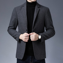 2020 new wool coat mens autumn and winter windbreaker coat medium-long casual fashion winter mens nizi