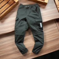 ODM factory independently produced sub-warehouse pressure rubber autumn and winter mens tooling loose Toe Toe warm casual down pants