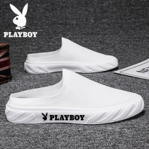 Floral Playboy Half slipper Male lazy Man One foot pedal summer new outwear Baotou Outdoor trendy men cool slippers