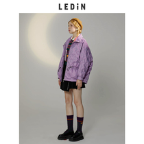 LEDING Le-cho womens clothing in the autumn of 2020 new Korean version loose lace-up down jacket C5ACA4I02