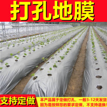 Custom agricultural plastic film with hole eyes Vegetable two-color perforated film Silver black film Weeding insulation film Adhesive paper