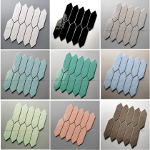 All-ceramic mosaic black and white green pink arrow Diamond glazed wall tiles small tile bathroom balcony
