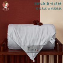 High-end series of silk quilt 100 mulberry silk double palace handmade spring autumn by air conditioning warm winter quilt with giglight sheet plums