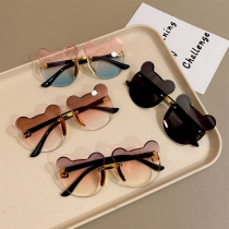 Childrens baby sunglasses gradient small Bear anti-UV sunglasses boy girl eye sunscreen sunglasses sunglasses