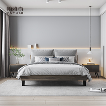 Norfolk style modern simple solid wood double single light luxury childrens wedding Master Bedroom 1 8 meters 1 5m cloth bed 6001