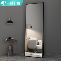 Mirror Full body full-length mirror Household floor mirror Wall-mounted wall girls bedroom makeup wall-mounted three-dimensional fitting mirror ins