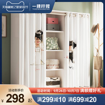 Simple wardrobe cloth wardrobe home bedroom doorless wardrobe simple modern small rental room storage lockers