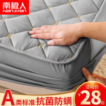 Bed hat single-piece bedspread all-inclusive cotton padded sanding embroidered bedcover Simmons mattress protective cover sheet