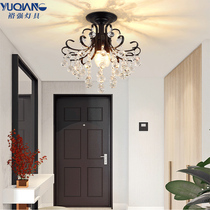 Nordic restaurant hanging light European Crystal Chandelier Creative home bedroom light porch Hall chandelier